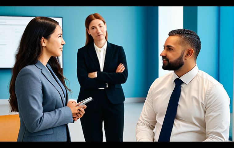 A diverse group of professional adults, fully clothed in modest, business-appropriate attire, are gathered in a modern, brightly lit collaborative space. Subtle abstract background elements suggest digital connectivity and strong human networks. The individuals are engaged in an empathetic discussion, with one person subtly sharing while others listen attentively, conveying a sense of understanding and mutual support. The atmosphere is warm and encouraging. Professional photography, cinematic lighting, high detail, perfect anatomy, correct proportions, natural pose, well-formed hands, proper finger count, natural body proportions, safe for work, appropriate content, fully clothed, professional, family-friendly.