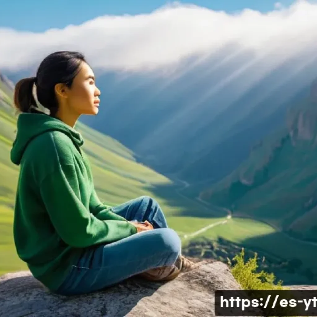 역경 극복을 위한 자원 관리 전략 - **Awakening Inner Resilience**
* **Prompt:** A young adult (gender-neutral, dressed in comfort...