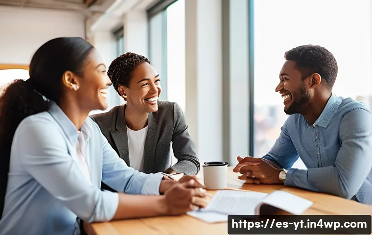역경 후 성장을 위한 네트워킹 전략 - **Prompt:** A diverse group of four to five adults, casually but professionally dressed, are gathere...